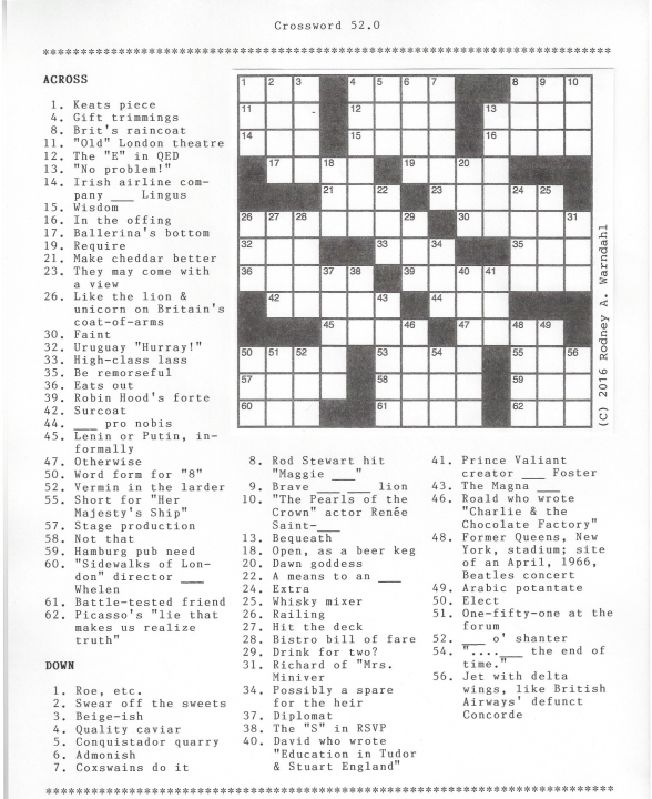 Crossword 52.0