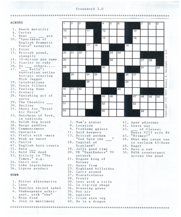 Crossword 2.0