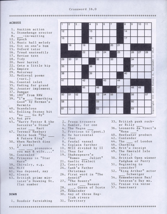 Crossword 16.0