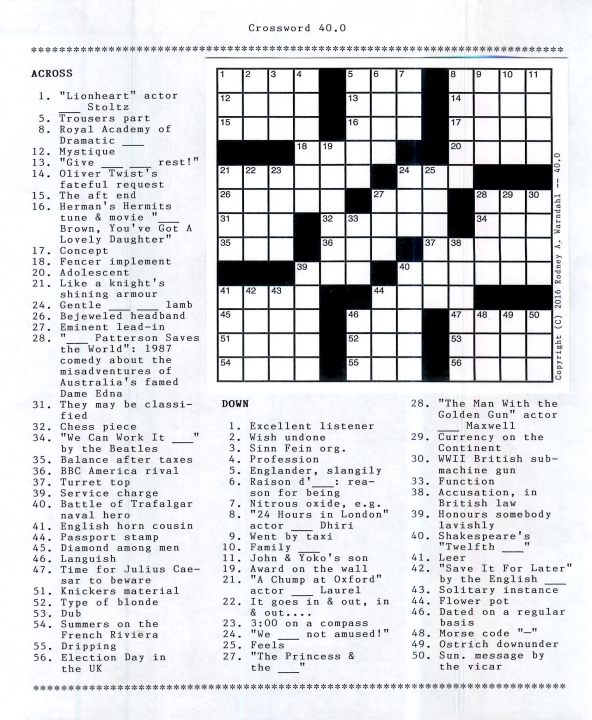 Crossword 40.0