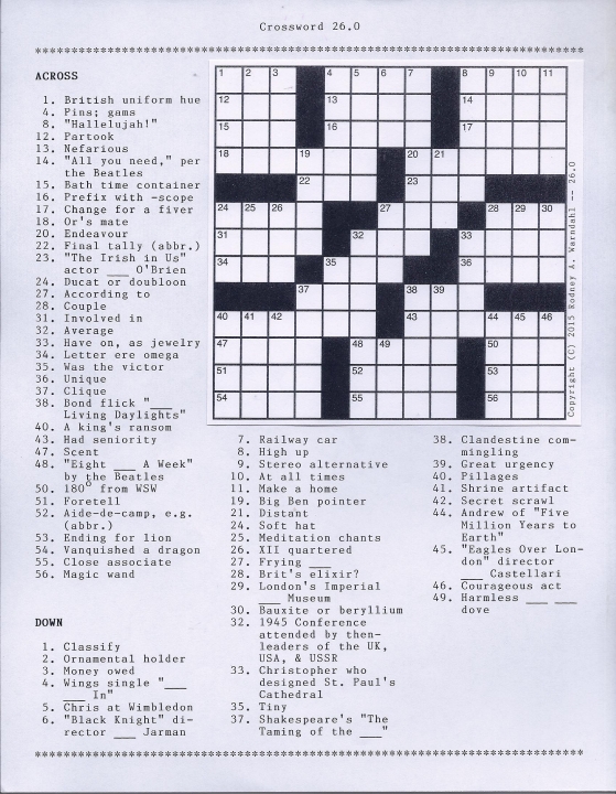 Crossword 26.0