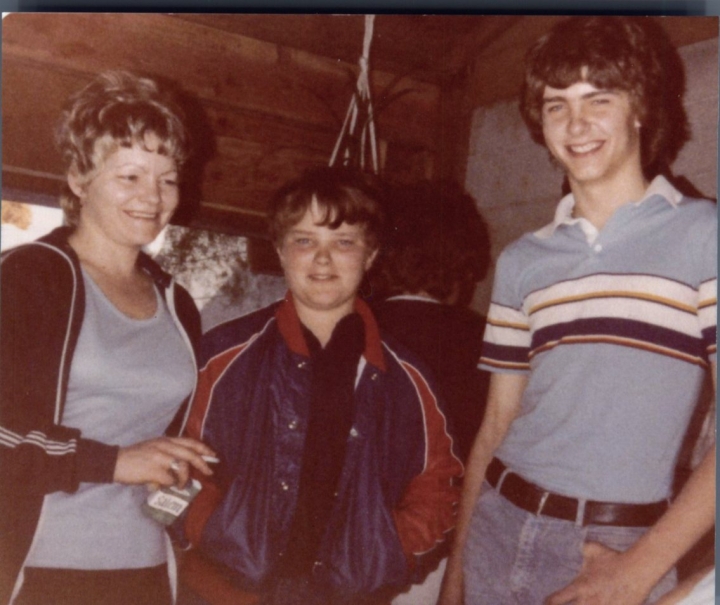 With Mom and Youngest Brother, 1978