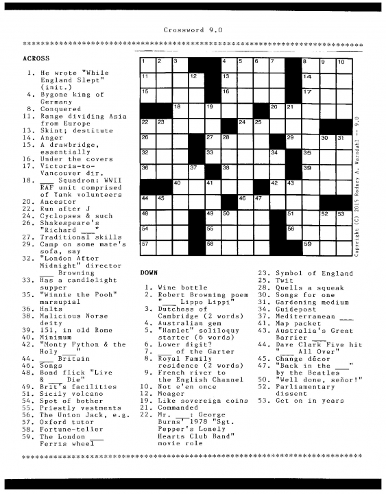 Crossword 9.0